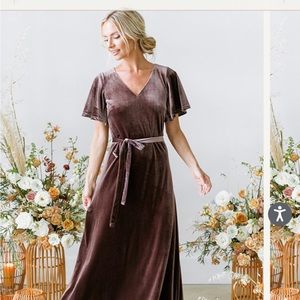 Revelry bridesmaids dress | emerald green